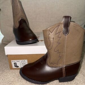 Baby Deer Brown Toddler Cowboy Boots size 11 NEW